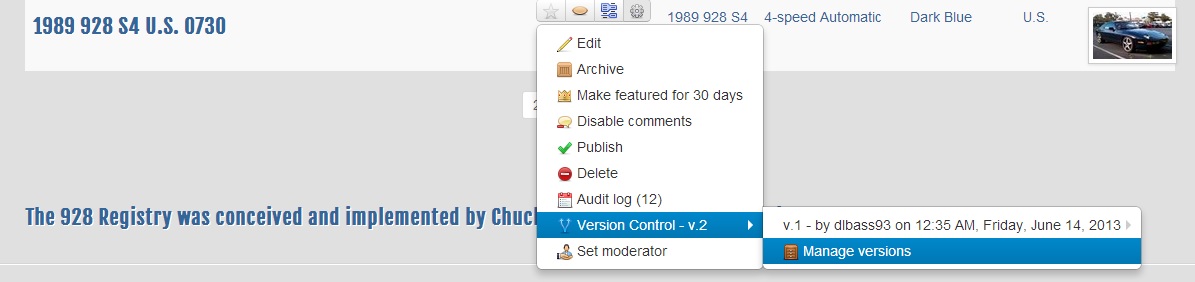 manage versions